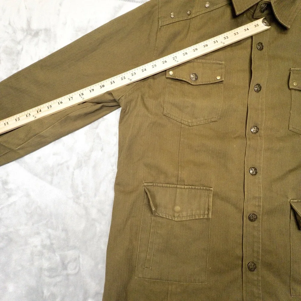 Blac Label Embroidered Military Style Field Jacket Mens XL Streetwear Y2k